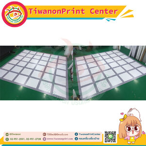 ป้ายพลาสวูดพิมพ์ลงบนแผ่นขนาด 360x360cm