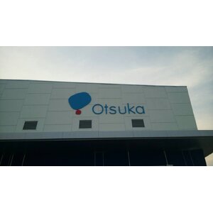 ป้ายตัวอักษรโลหะงานป้ายชื่อโรงงาน งานOTSUKA