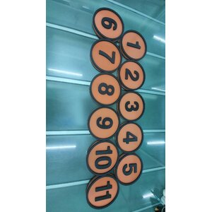 งานปัายตัวอักษรตัวเลข อะคริลิคทำสีประกบอะคริลิค งานตัวเลข