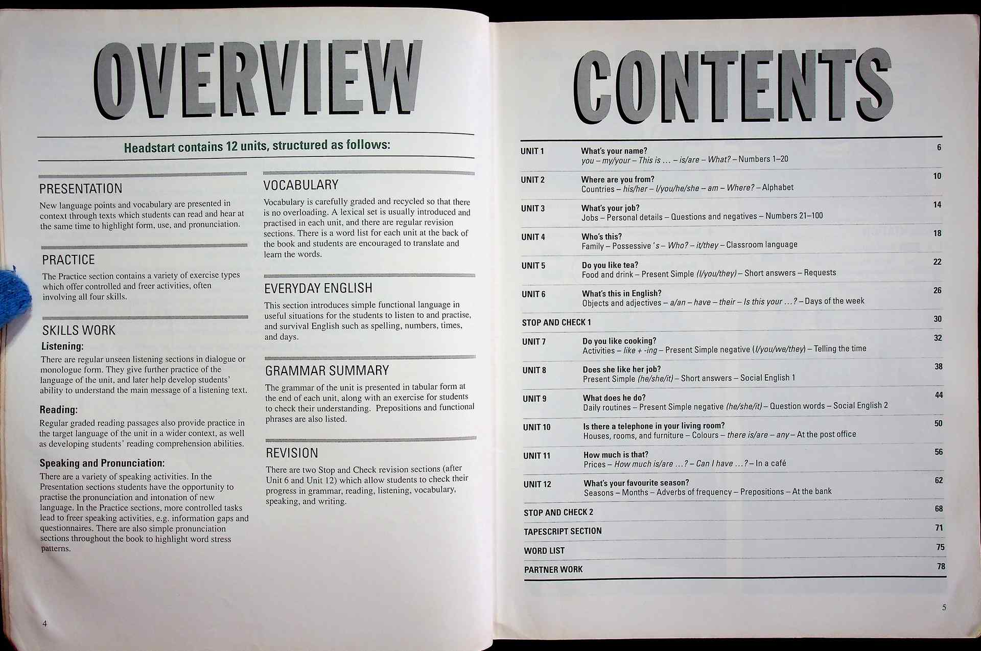 HEADSTART BEGINNER STUDENT'S BOOK