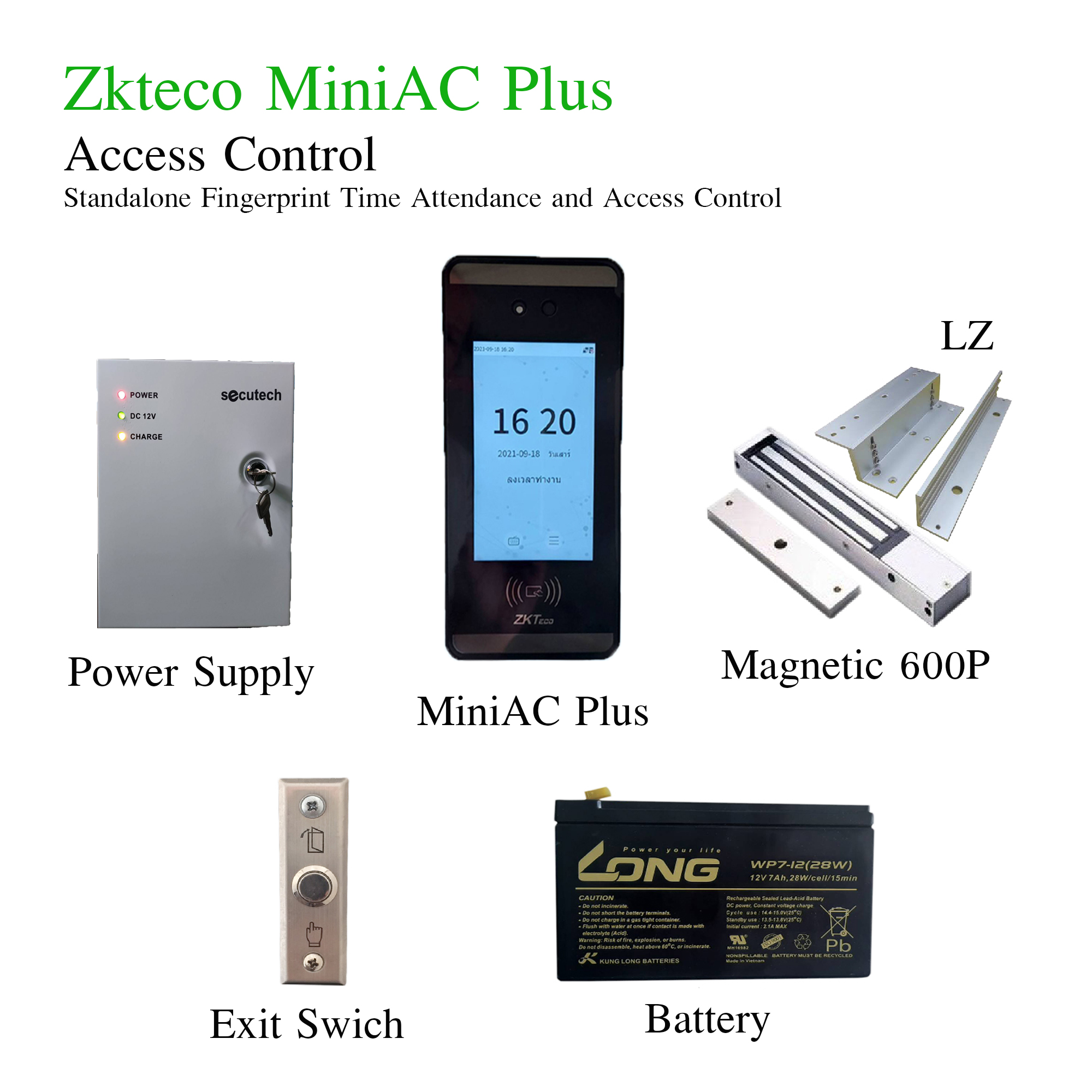 เครื่องสแกนใบหน้า MiniAC plus