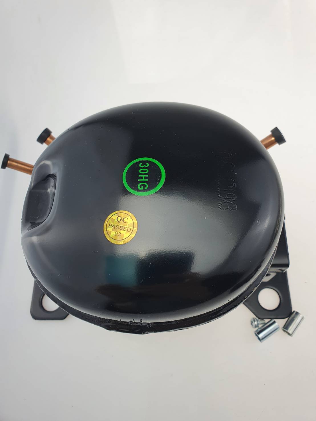 QD30HG คอมเพรสเชอร์ 1/12 แรงม้า R134a LBP สำหรับตู้แช่ ตู้เย็น Compressor ของใหม่ พร้อมอุปกรณ์ ดีเลย์ โอเวอร์โหลด