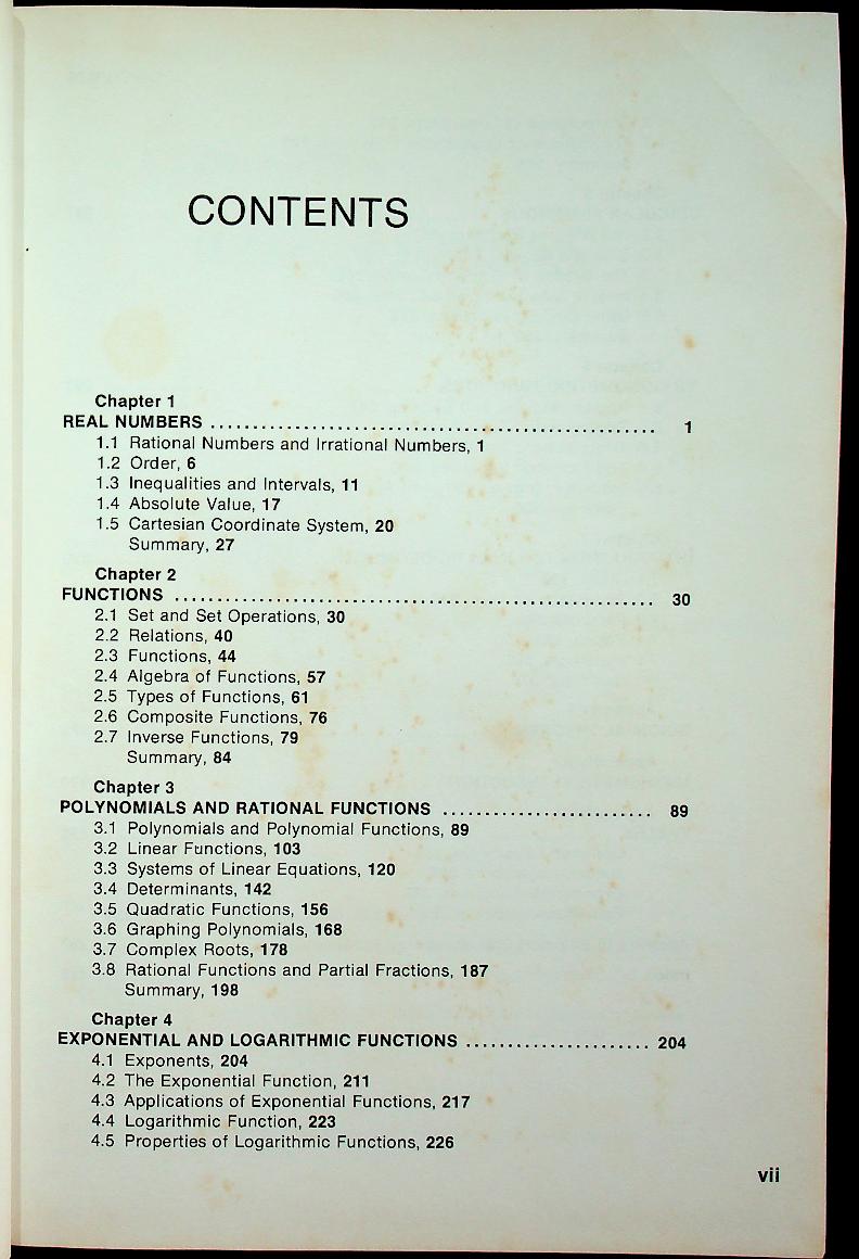 Precalculus Mathematics