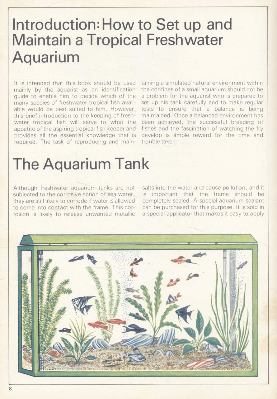 คู่มือการเลี้ยงปลาตู้ ฉบับภาษาอังกฤษทั้งเล่ม IDENTIFICATION GUIDE TO FRESHWATER TROPICAL AQUARIUM FISH