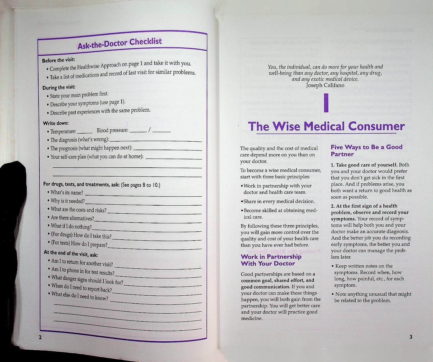 Healthwise HANDBOOK A Self-Care Manual for You