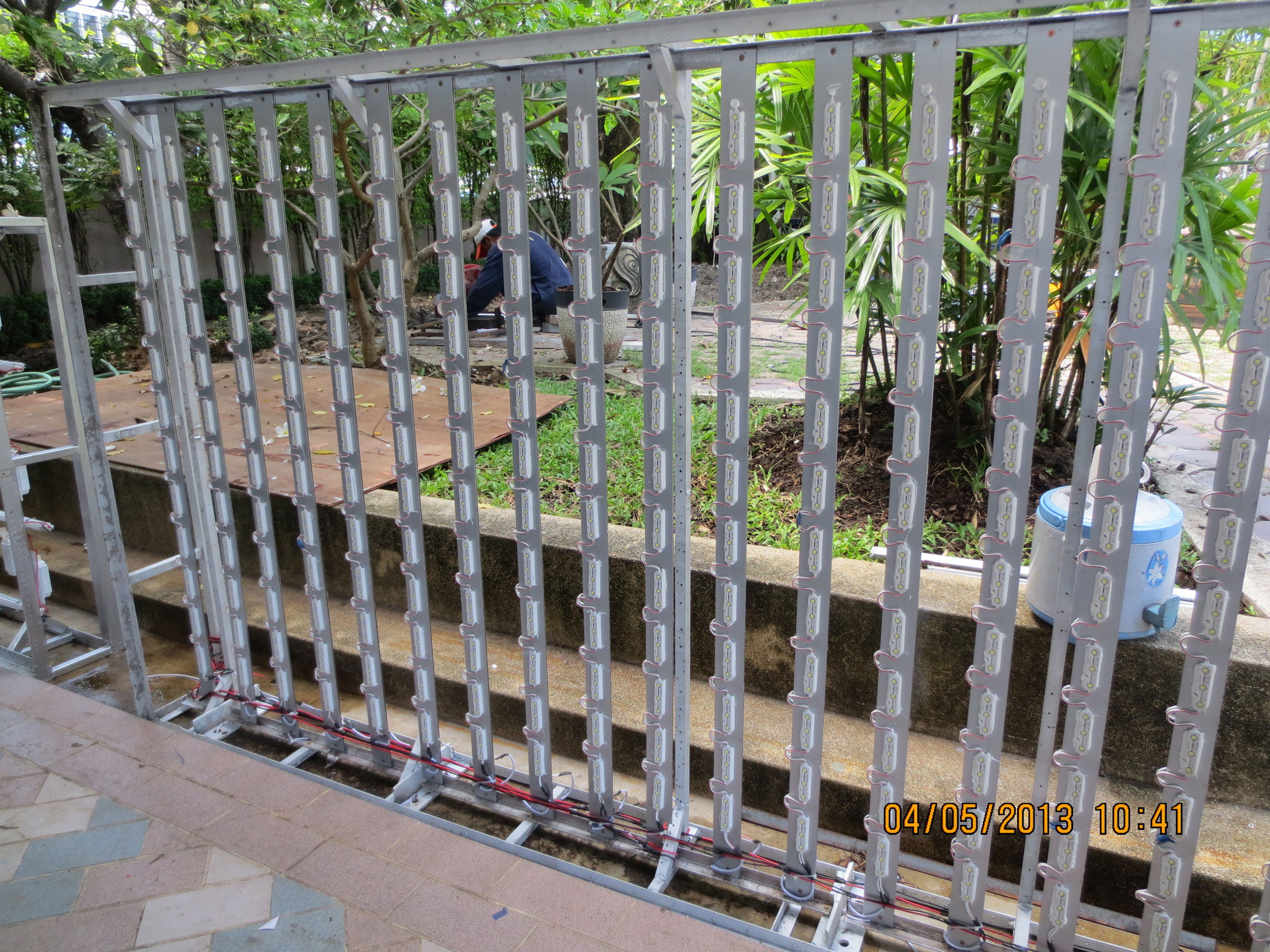 ป้ายตู้ไฟLEDไวนิล ขอบอลูมิเนียม งานธนาคารTMB ปี2013