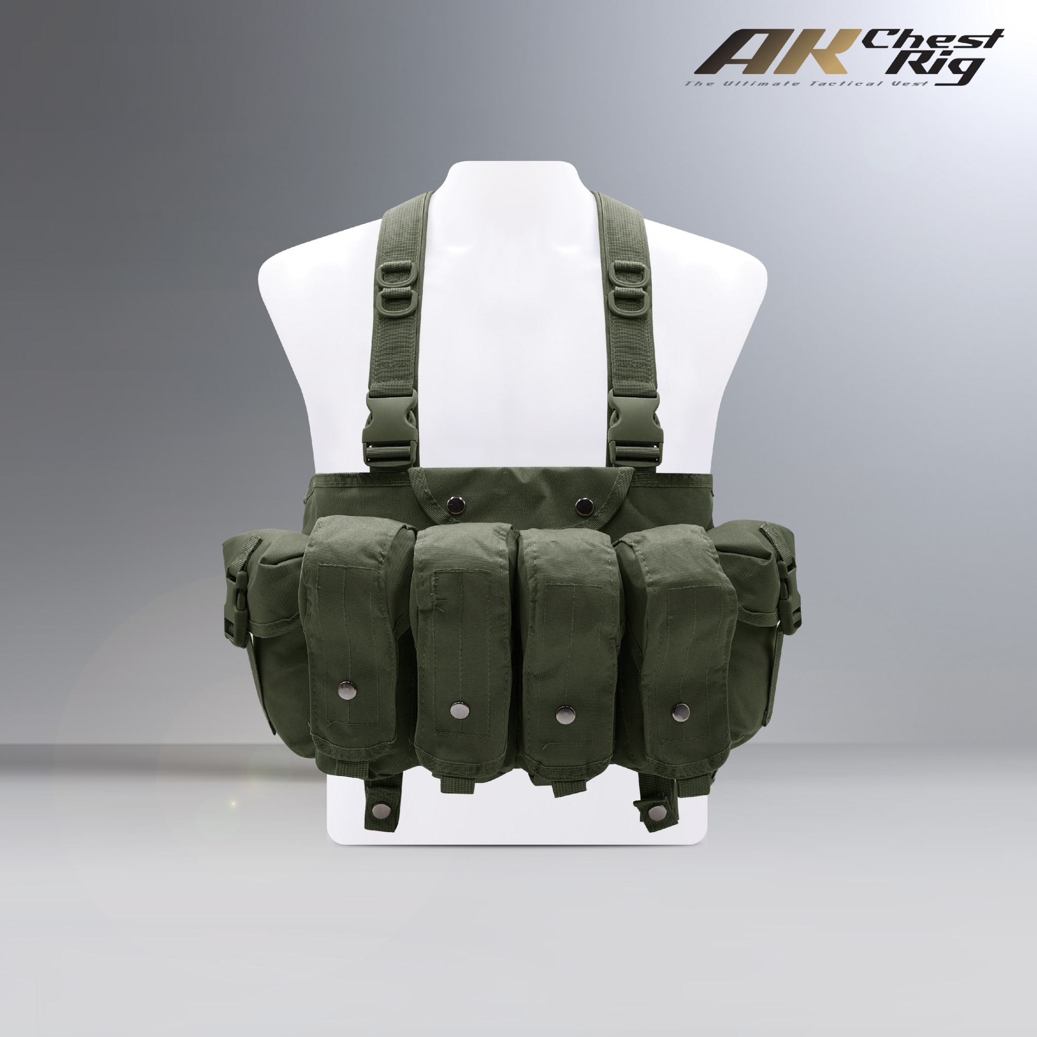 🇹🇭 532 ไทยแลนด์ แทคติคอล AK Chest Rig สายโยงบ่า ผลิตจากผ้า 600D สายโยงบ่า พร้อมซองใส่เเม็กกาซีน Tactical AK Chest Rig ปรับขนาดรอบเอวได้ Thailand Tactical