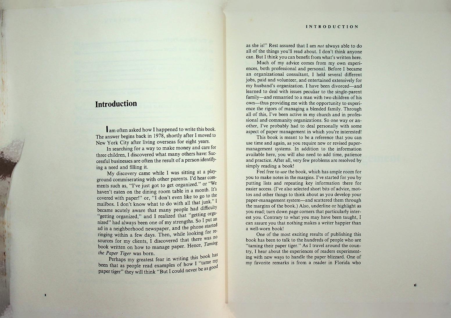 Taming the Paper Tiger : Organizing the Paper in Your Life