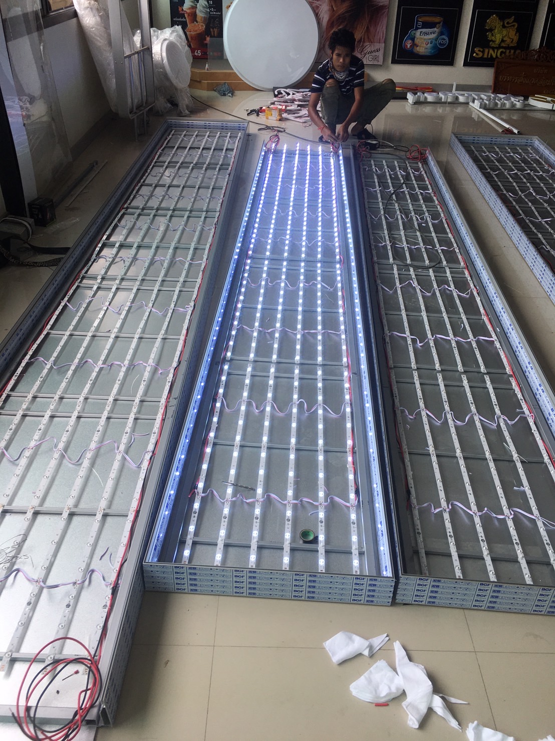 ป้ายกล่องไฟโครงอลูมิเนียมแอลอีดี ไม่เป็นสนิมตลอดอายุการใช้งาน