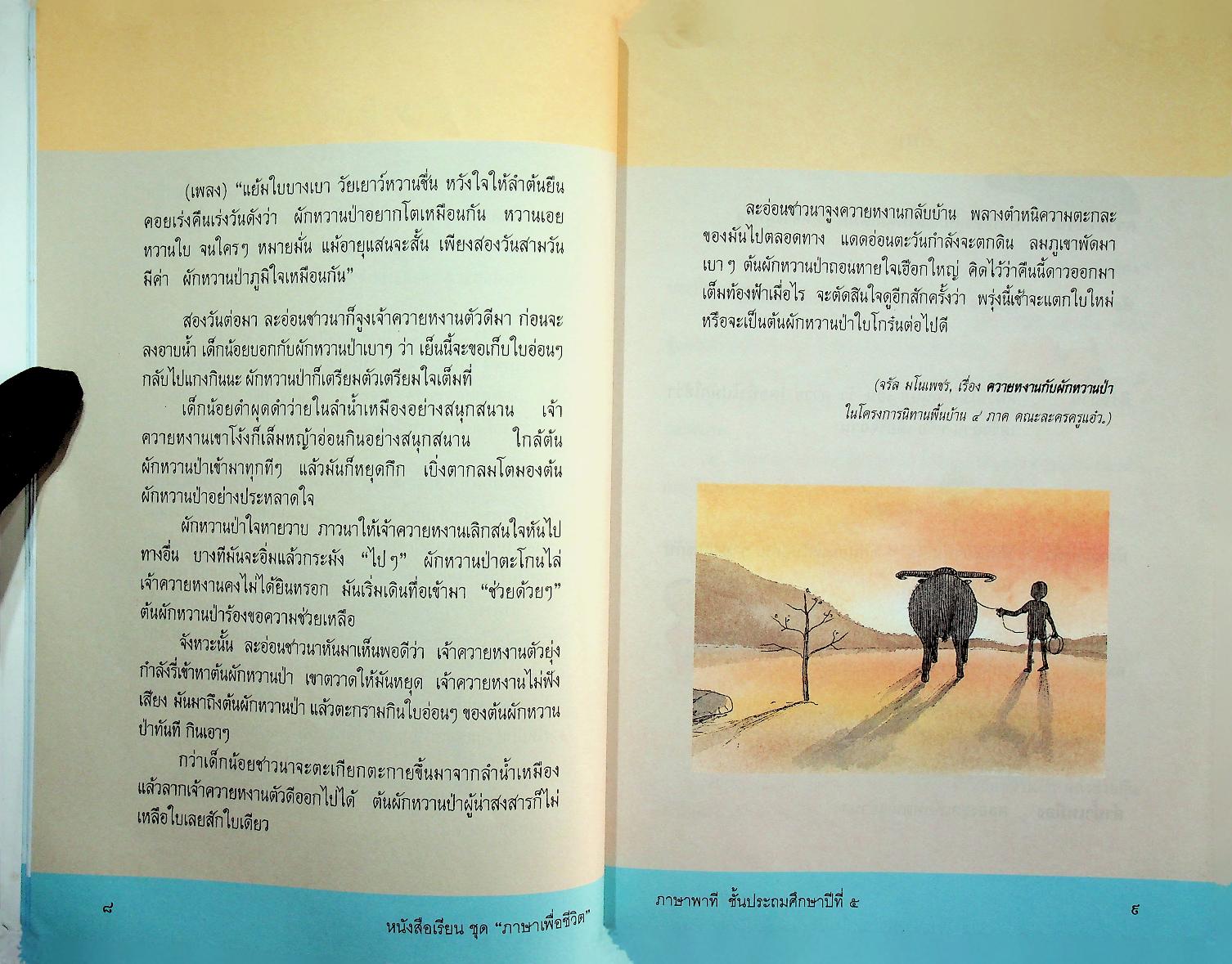 หนังสือเรียนสาระการเรียนรู้พื้นฐาน ชุด ภาษาเพื่อชีวิต ภาษาพาที ชั้นประถมศึกษาปีที่ ๕