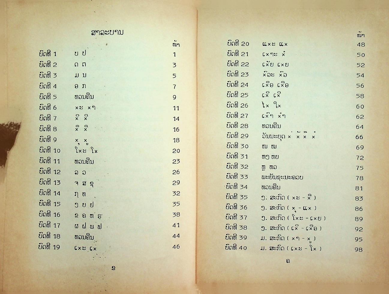 แบบเรียนภาษาลาว ป.1