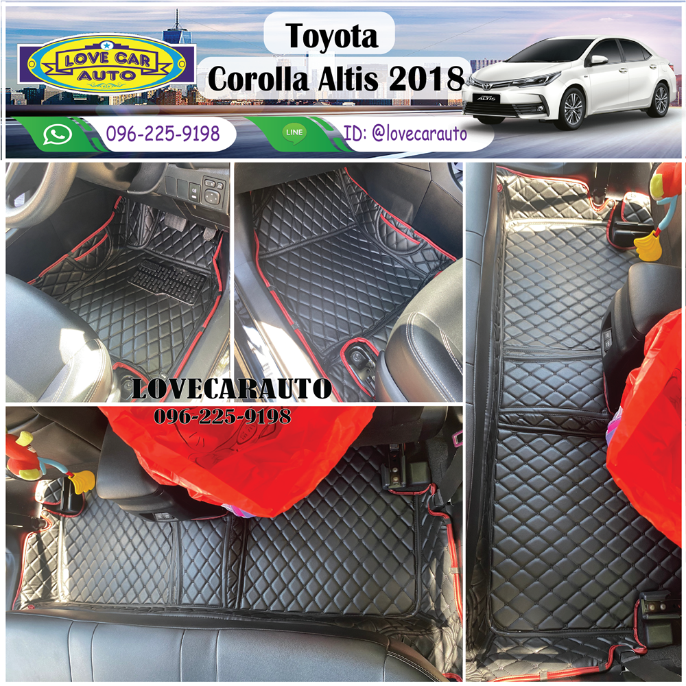 พรมปูพื้นรถยนต์ 6D Toyota Corolla Altis 2018