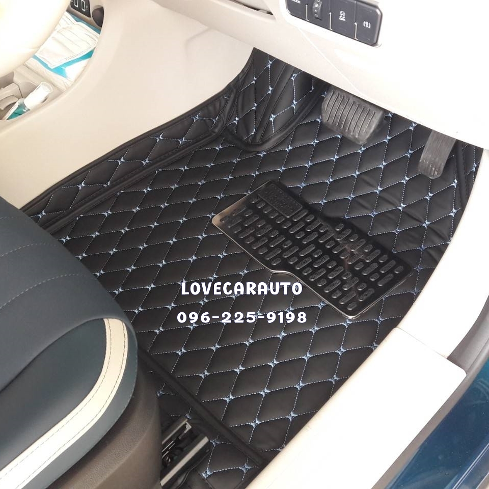 พรมรถยนต์ 6D ORA Goodcat สีดำด้ายฟ้า