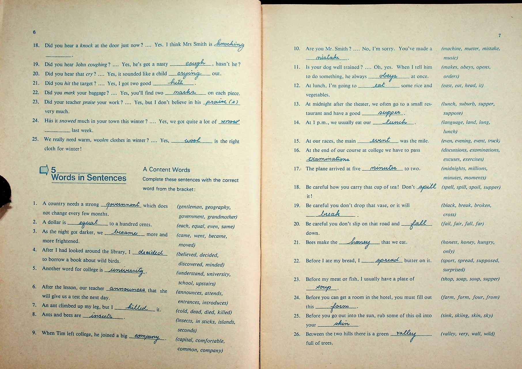 KEY WORKBOOK WORD POWER BOOK 1 VOCABULARY TESTS AND EXERCISES IN COMMUNICATIVE ENGLISH