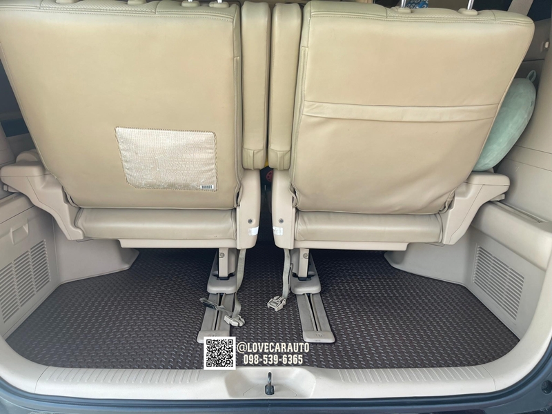 พรมปูพื้นรถยนต์ Toyota Alphard ปี 2008 ธนูสีน้ำตาล
