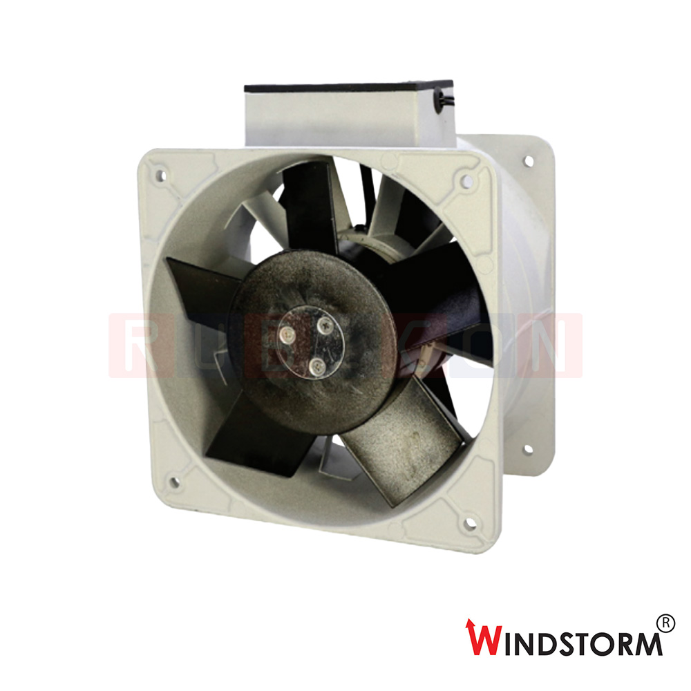 "WINDSTORM" WB1811H5PC-A2LG พัดลมระบายอากาศ แบบลูกปืน 7'' แบบ 2 ใบพัด 200-240VAC