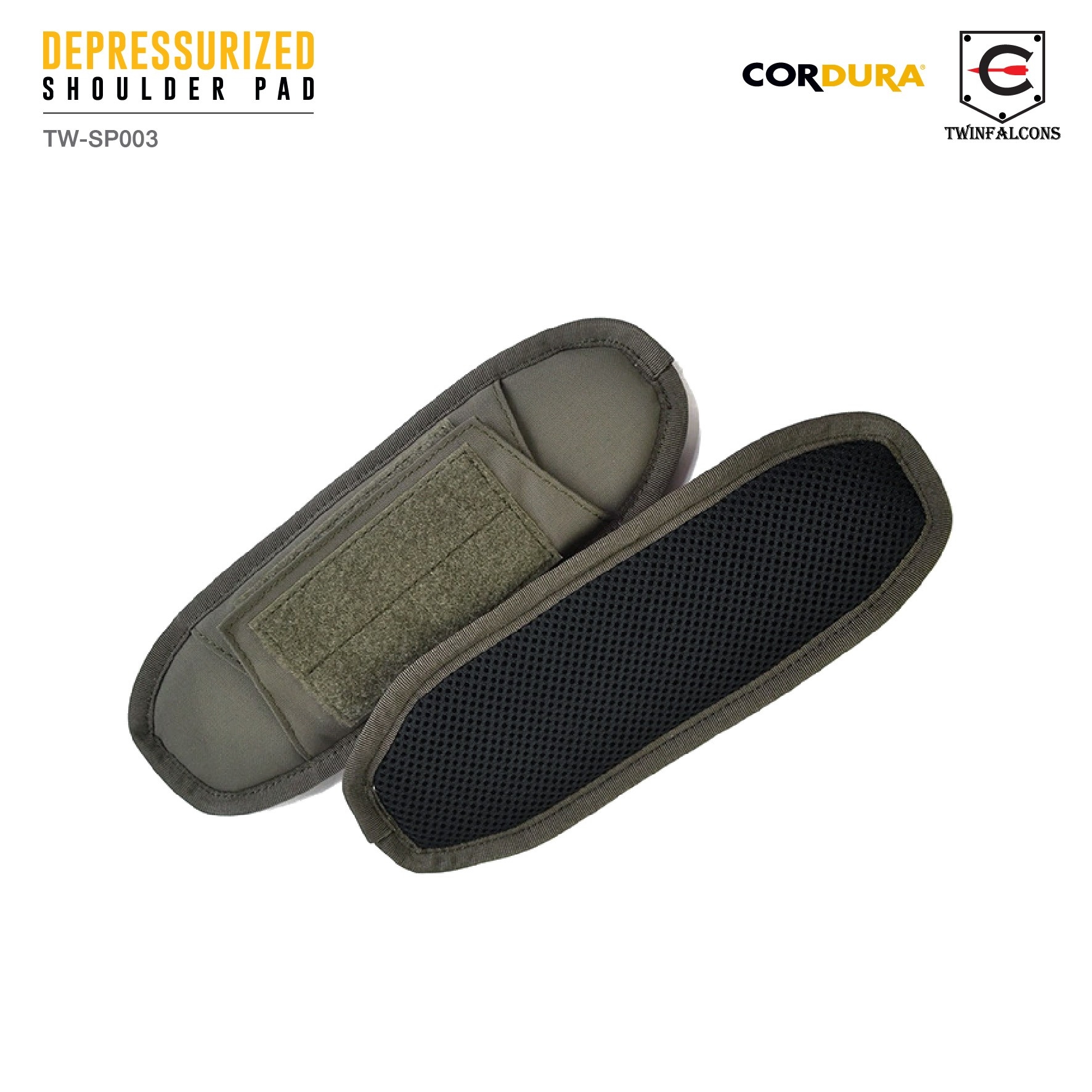 🇹🇭 1099 ไทยแลนด์ แทคติคอล รองบ่า Depressurized Shoulder Pads ( Twinfalcons ) [ TW-SP003 ]