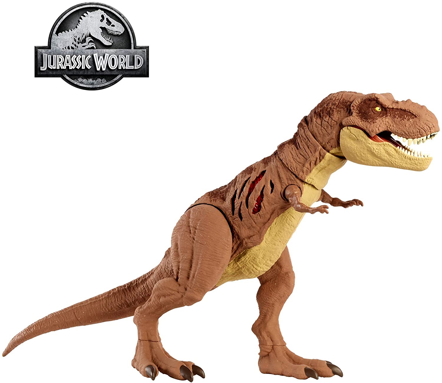 **MTS Toys**Mattel Jurassic World Camp Cretaceous : GWN26 Extreme Damage Tyrannosaurus Rex [ความยาวจากหัวถึงหาง 43 ซ.ม.]