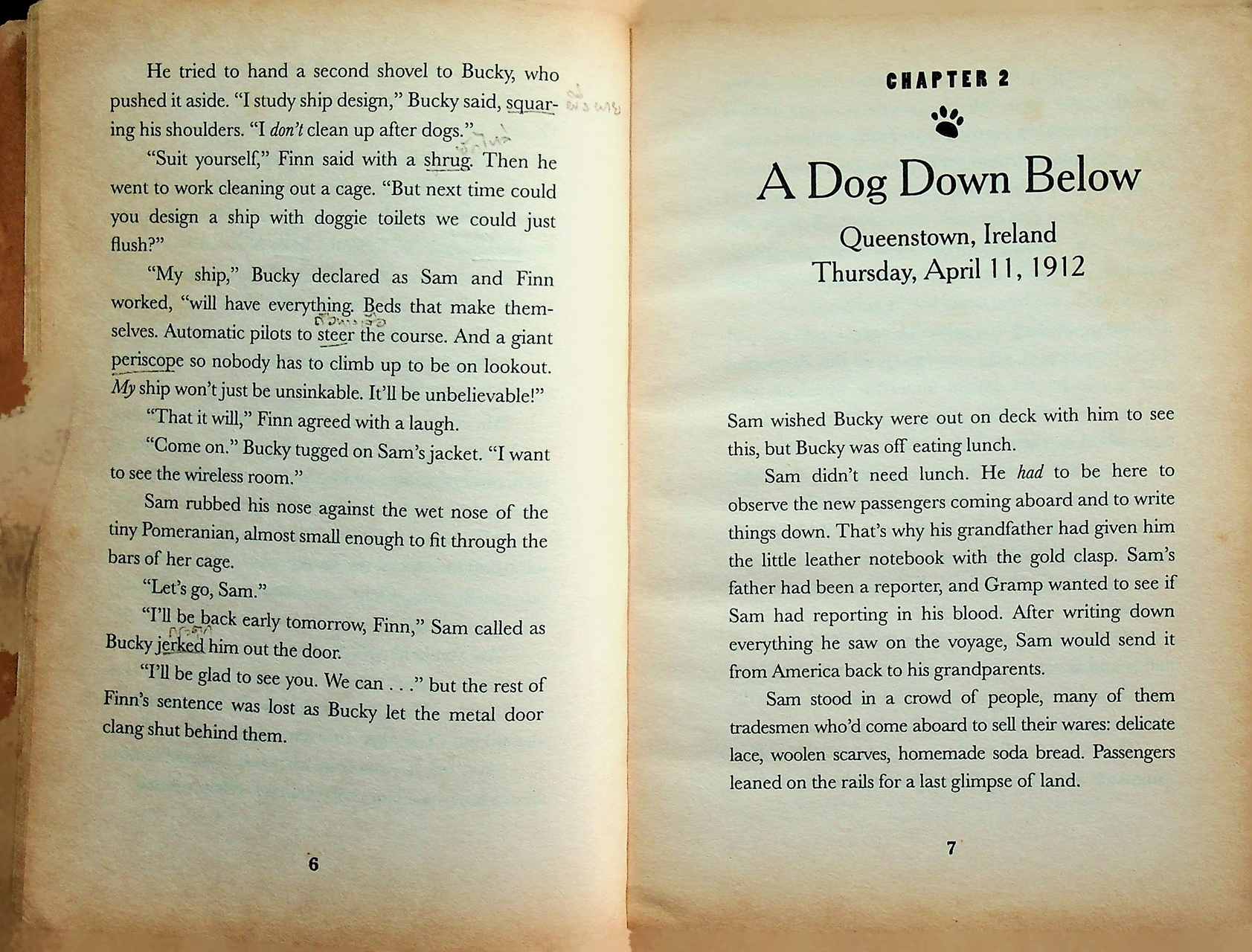 WHITE STAR A Dog on the Titanic