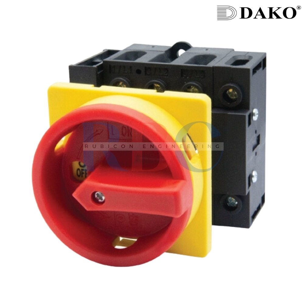 "DAKO" DKP1-4032AB 4P 32A เซฟตี้สวิทช์แบบลูกบิด ( ROTARY SAFETY SWITCH )