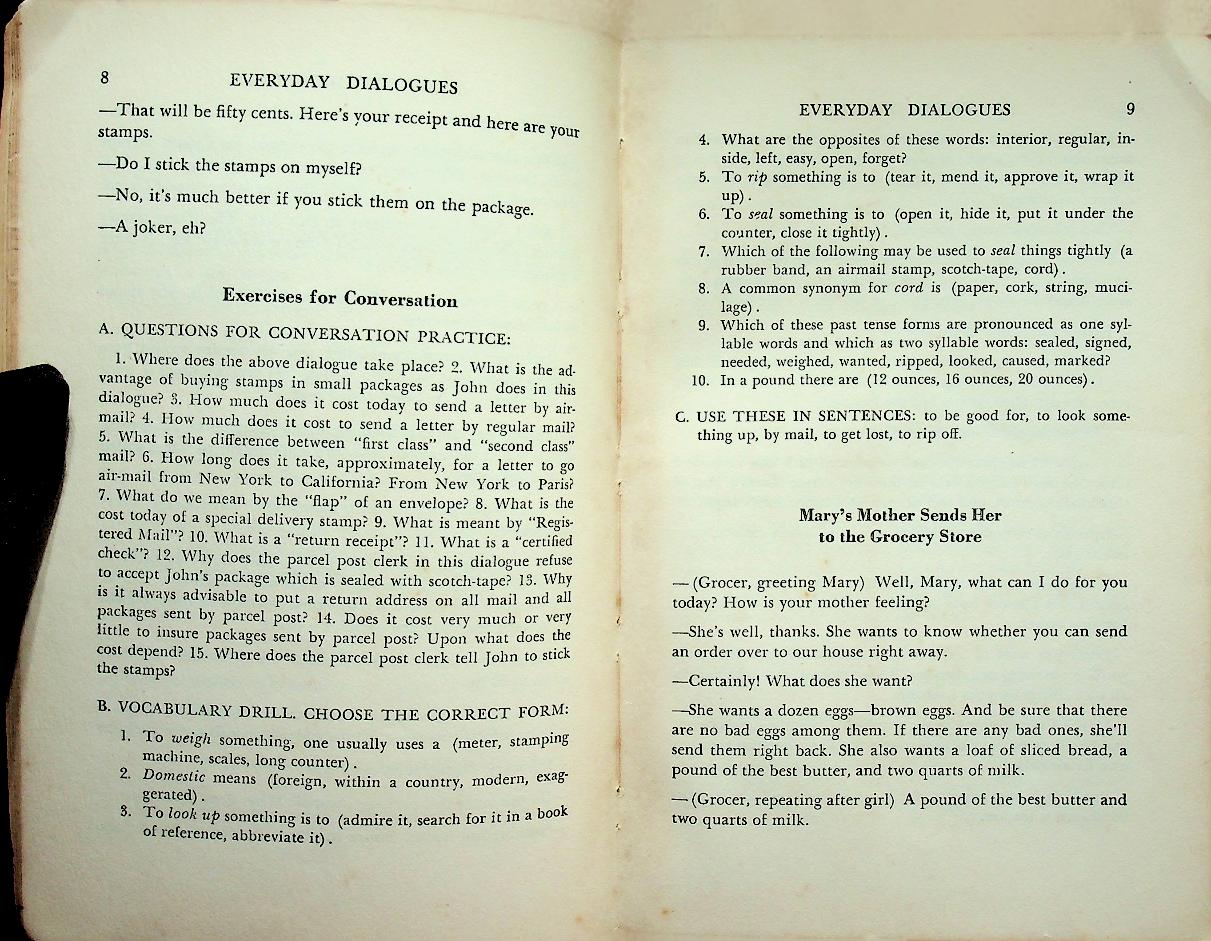 EVERYDAY DIALOGUES in ENGLISH for the Foreign Born