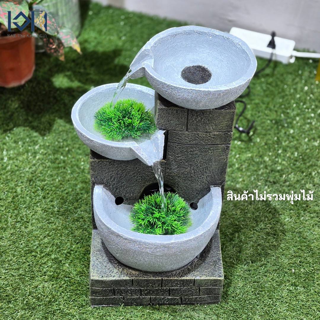 น้ำพุตั้งพื้น รุ่นขนาดกลาง2276 สำเร็จรูป น้ำพุหน้าบ้านแต่งสวนสวย เสริมฮวงจุ้ยบ้าน