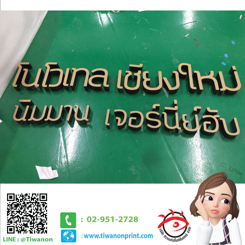 ตัวหนังสืออะคริลิค งานโนโวเทจเชียงใหม่