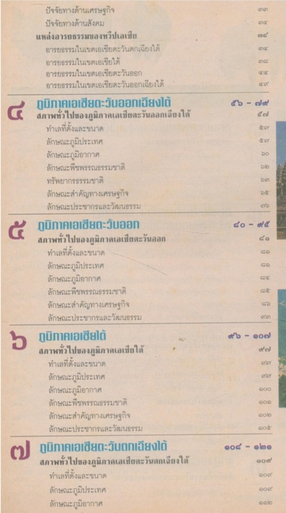 หนังสือเรียนสังคมศึกษา รายวิชา ส๒๐๓ ทวีปของเรา ชั้นมัธยมศึกษาปีที่ ๒(ม.๒) ตามหลักสูตรมัธยมศึกษาตอนต้น พุทธศักราช ๒๕๒๑ (ฉบับปรับปรุง พศ.๒๕๓๓).