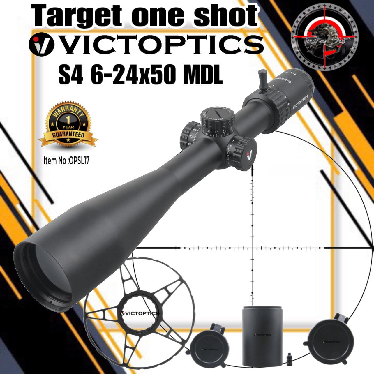 VictOptics S4 6-24x50 MDL Riflescope