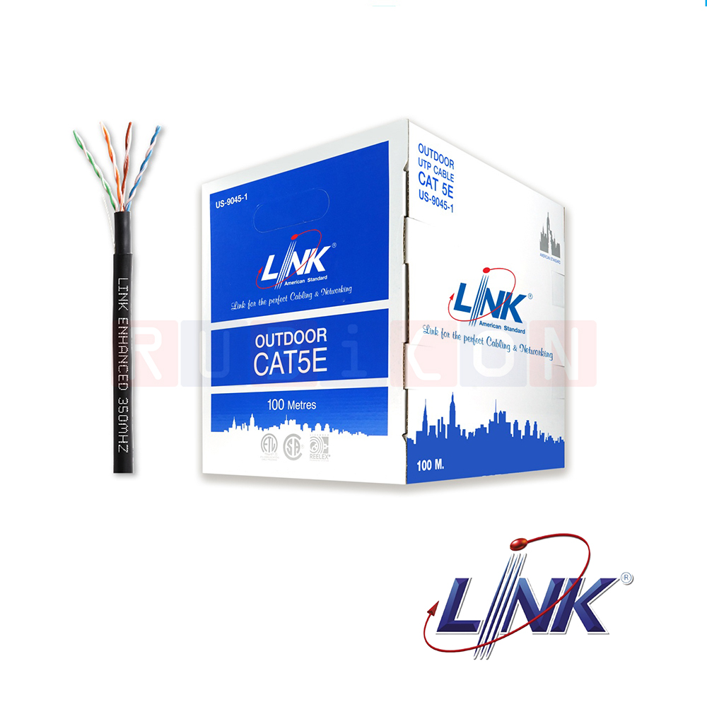 CAT5E UTP,PE OUTDOOR (DOUBLE JACKET) (Box/100M) LINK