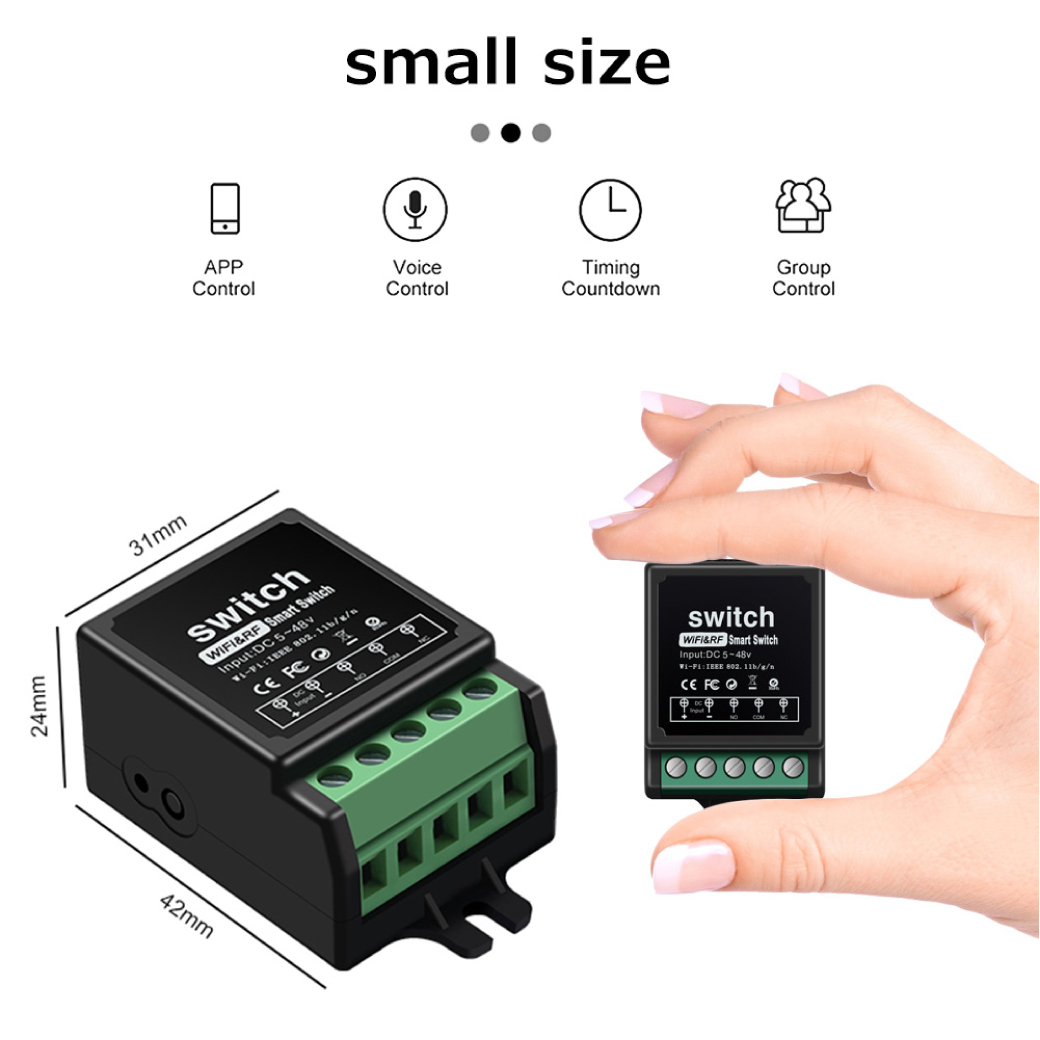 WiFi+RF Switch Box กล่องควบคุมประตูผ่านรีโมทและแอปพลิเคชั่น / switch box พร้อมรีโมท