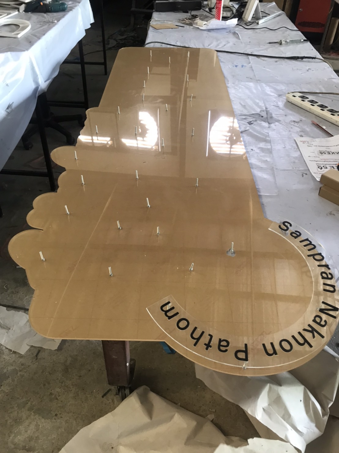 ป้ายหน้าร้านขนมปังเบเกอรี่ แบบนูนได้สวยตามใจลูกค้า งานBAKE56