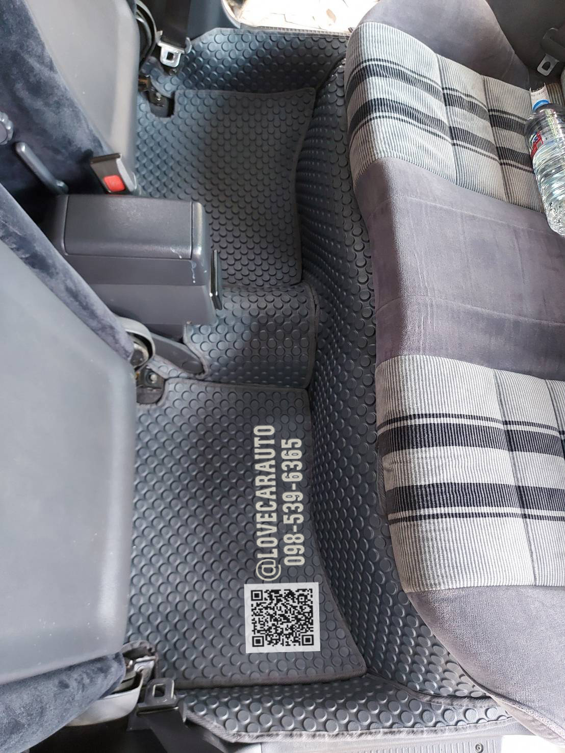 พรมปูพื้นรถยนต์ Toyota Collora AE92 พรมกระดุมสีเทา