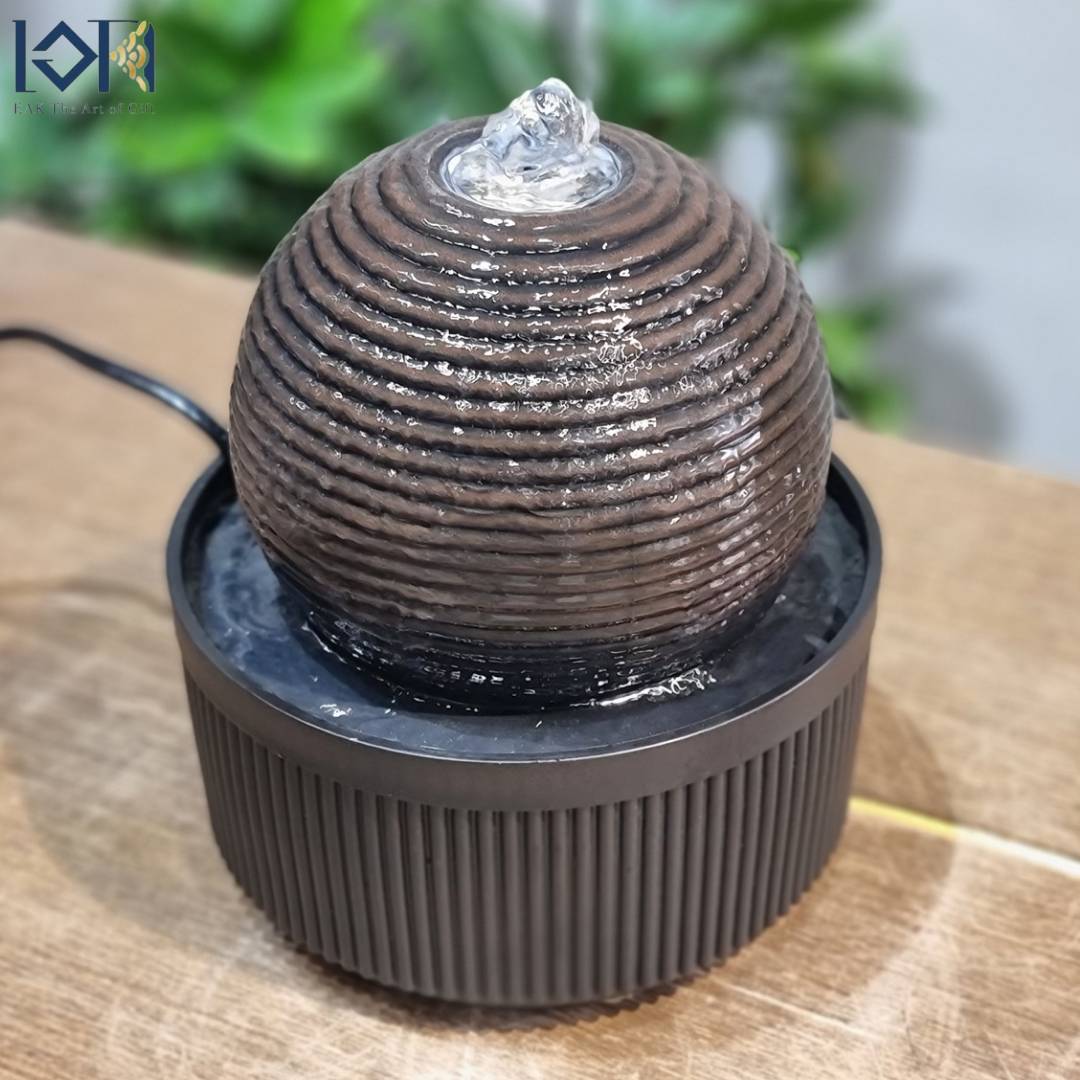 น้ำพุล้นตั้งโต๊ะ รหัส24100L อ่างน้ำตกเสริมฮวงจุ้ย น้ำพุตั้งโต๊ะร้านค้า น้ำพุล้นแต่งบ้าน