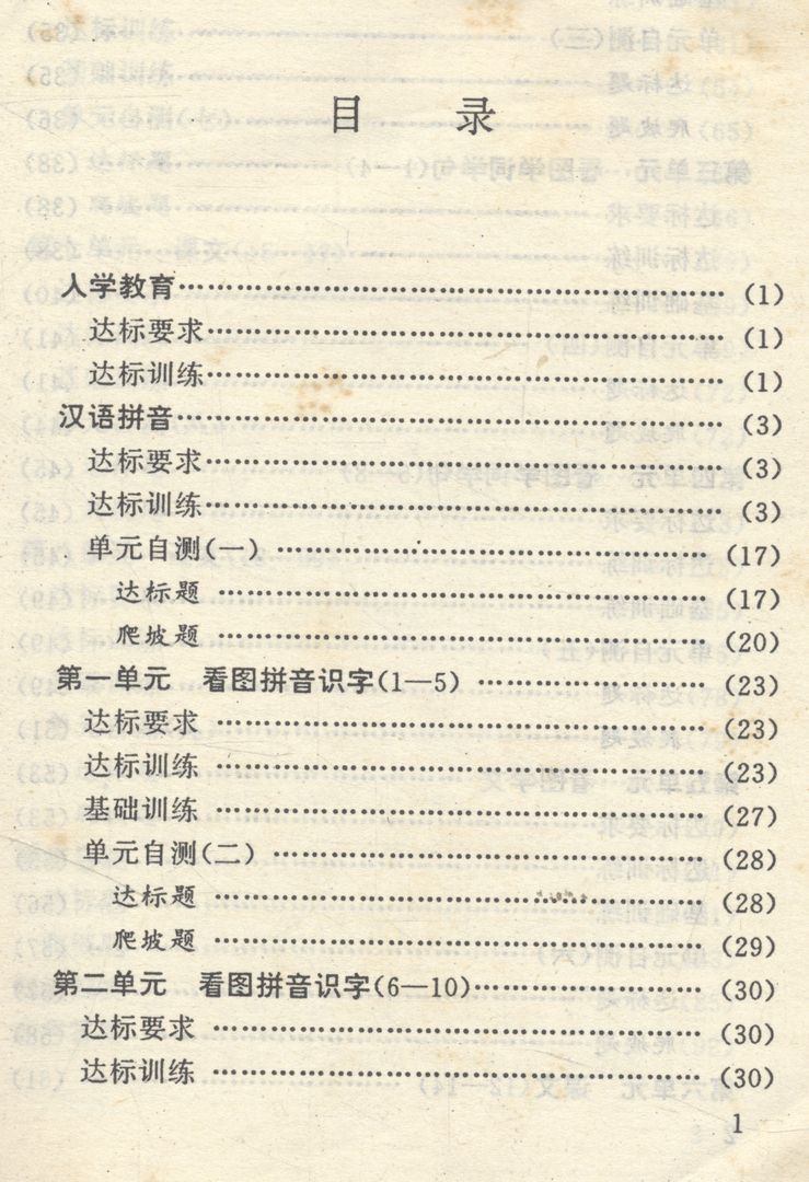 หนังสือเรียนภาษาจีนรุ่นเก่า