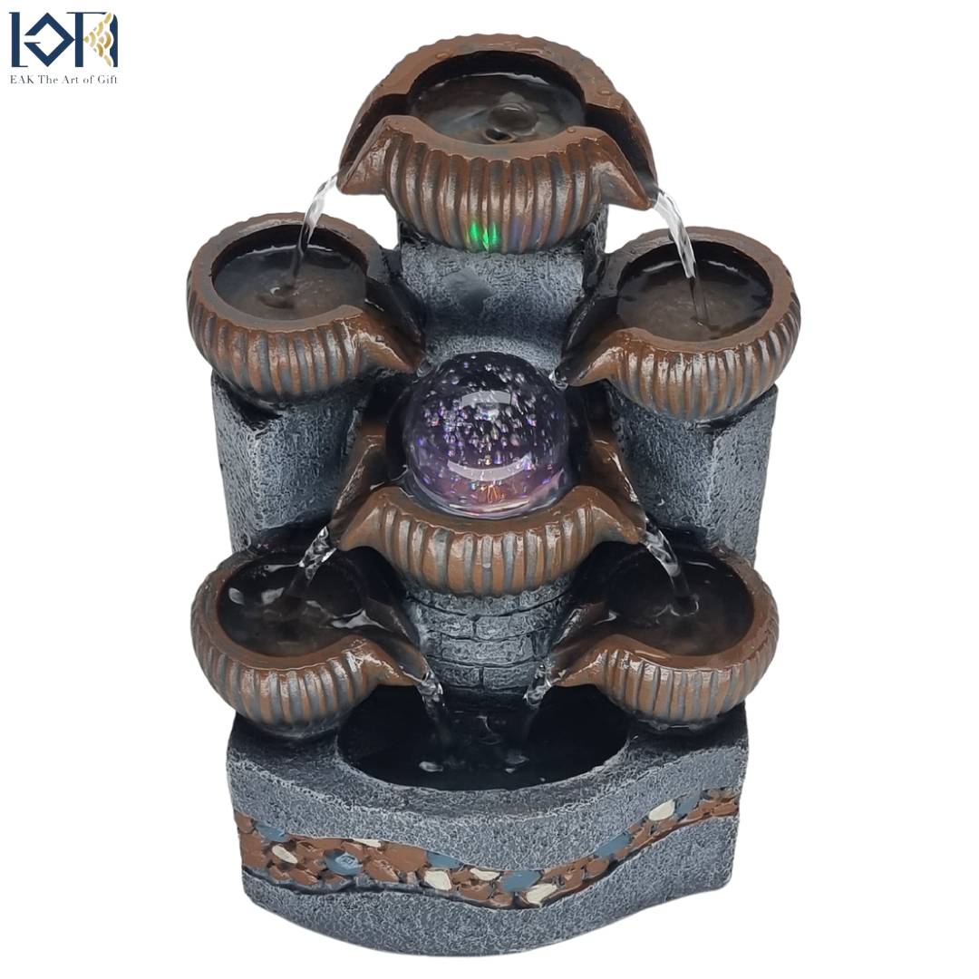 น้ำล้นตั้งโต๊ะ รุ่น9828 เสริมฮวงจุ้ยโชคลาภตกแต่งบ้านตั้งโต๊ะร้านค้า ของขวัญมงคล อ่างน้ำล้นจำลอง