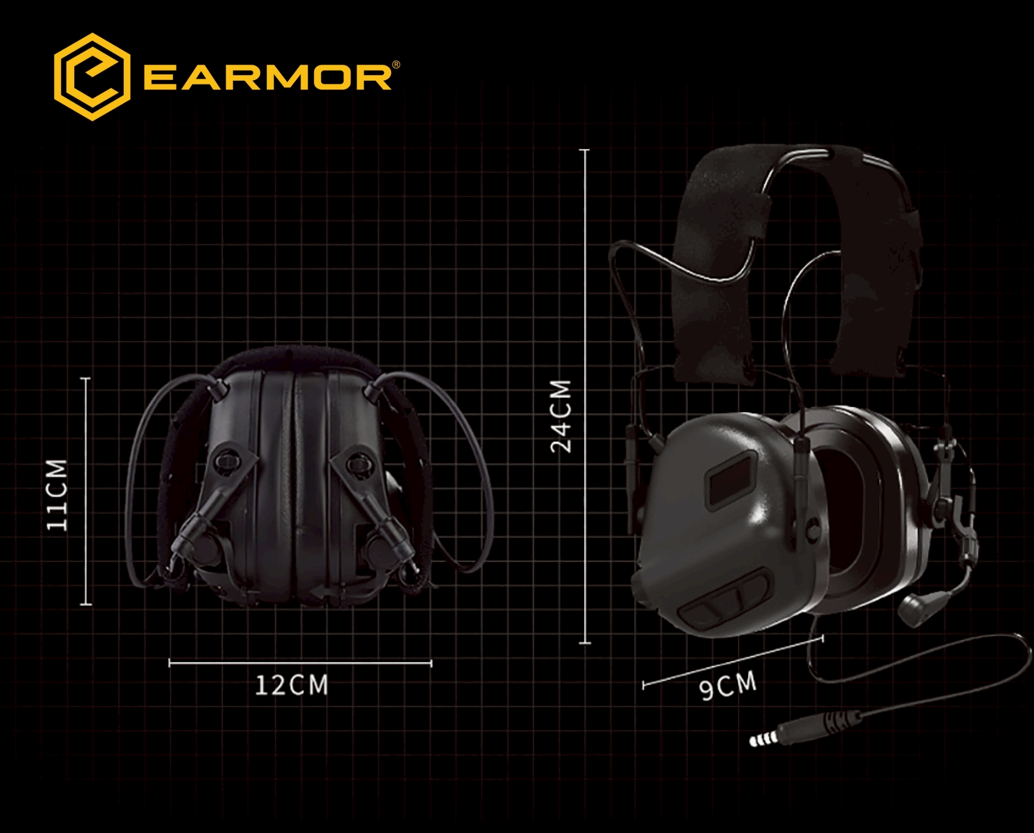 🇹🇭 1391 ไทยแลนด์ แทคติคอล ครอบหูฟัง M32 Plus Earmor