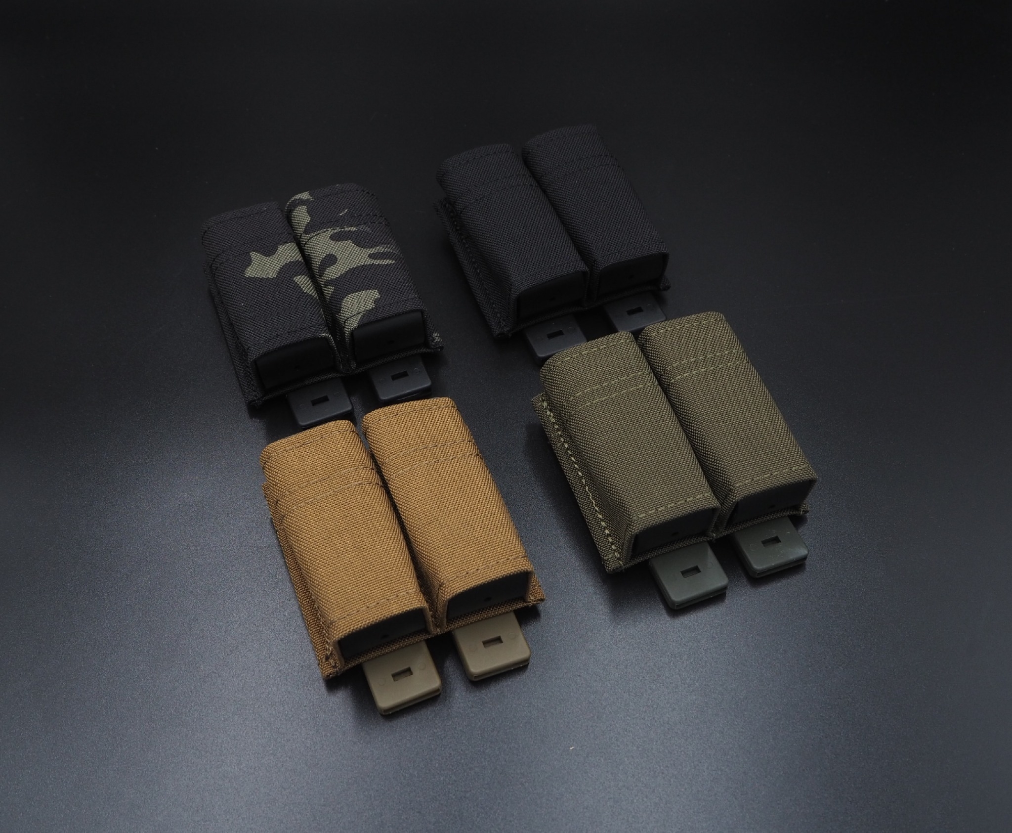 🇹🇭 1130 ไทยแลนด์ แทคติคอล ซองแม็กกาซีนคู่ 9 mm. (Wosport) Fast 9 mm. Double Mag Pouch [ MG-F-04 ]