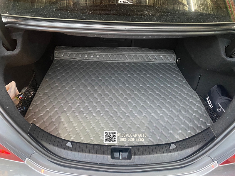 พรมปูพื้นรถยนต์ Benz CLA250 W117 สีเทาด้ายเทา +ไวนิลเทา