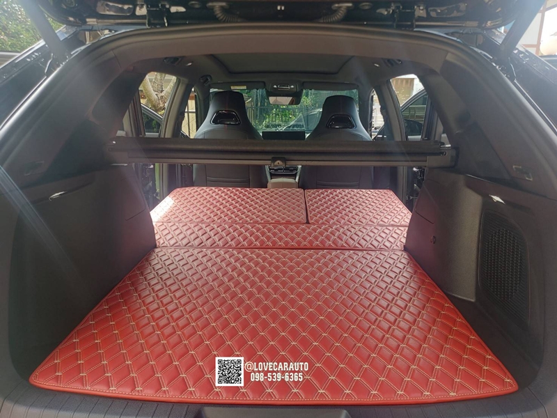 พรมปูพื้นรถยนต์ 6D BYD Sealion 6 สีแดงไวน์VVIP
