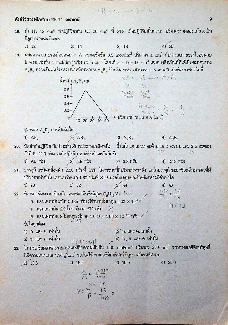 คัมภีร์รวมข้อสอบ ENT วิชา เคมี