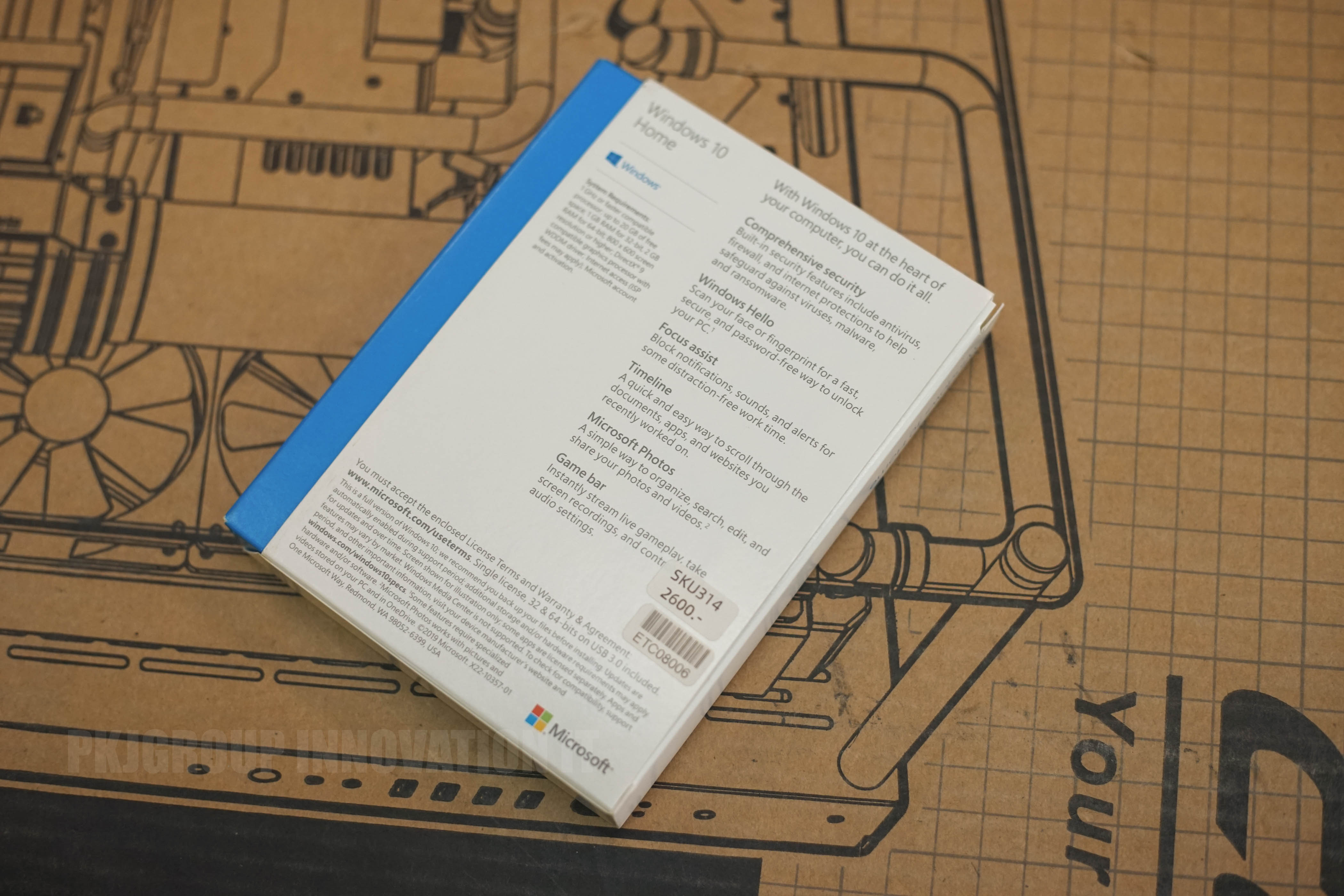 วินโดว์มือสอง Windows 10 home แบบ FPP ย้ายเครื่องได้