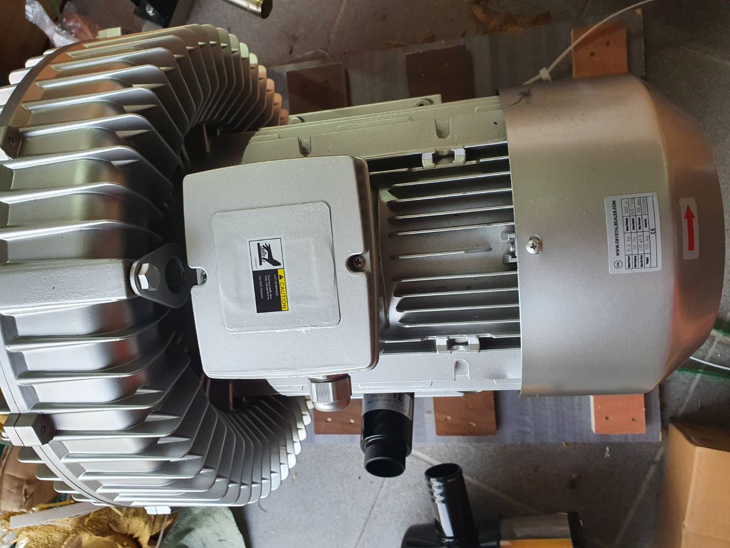 พัดลมโบรเวอร์เป่าอากาศ และ ดูดอากาศ Ring Blower JQT 5500W 380V ขนาด 7.5 แรงม้าใช้ลมดูดหรือลมเป่าสำหรับงานอุตสาหกรรม