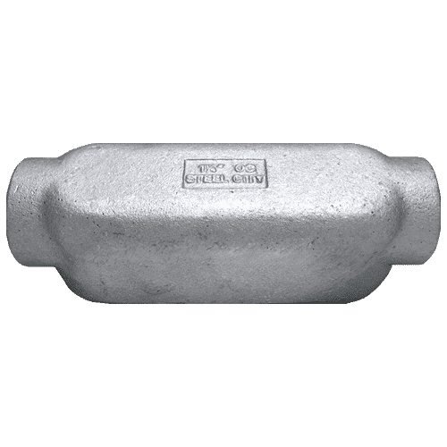 O.C. คอนดูท เอ๊าท์เลทบ๊อกซ์ พร้อมฝา (CONDUIT OUTLET BOXES) STEEL CITY