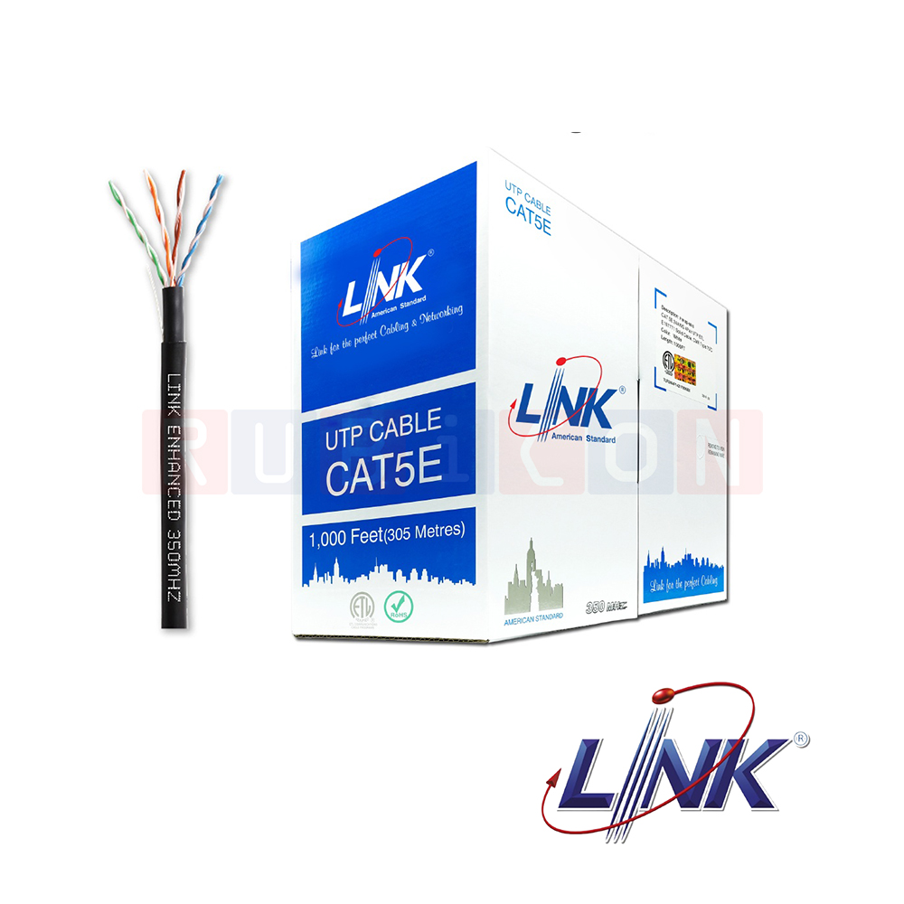 CAT5E UTP,PE OUTDOOR (DOUBLE JACKET) (Box/305M) LINK
