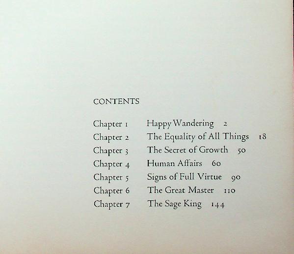 CHUANG TSU INNER CHAPTERS