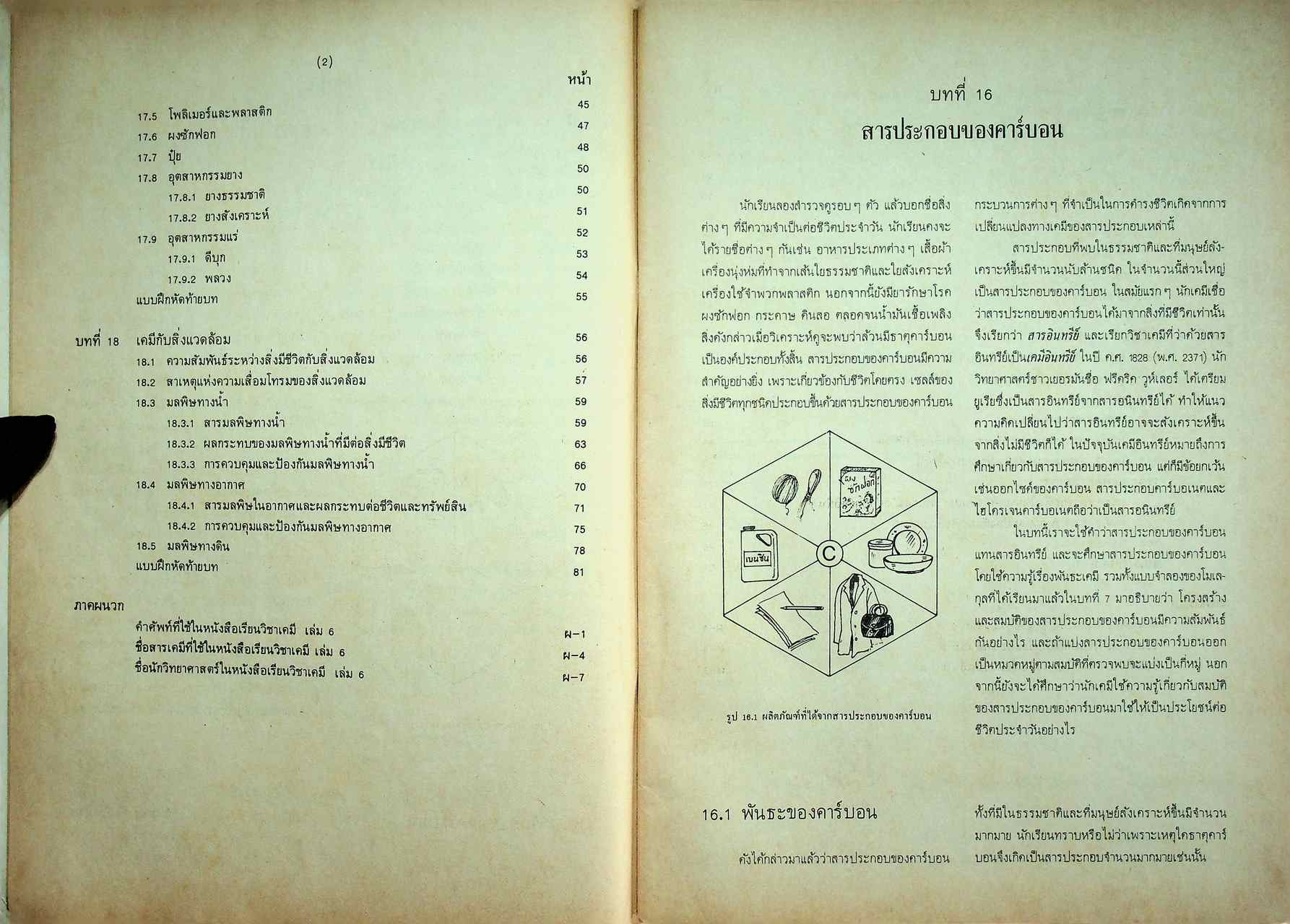 หนังสือเรียน วิชาเคมี เล่ม ๖ ว ๐๓๖ ตามหลักสูตรมัธยมศึกษาตอนปลาย พุทธศักราช ๒๕๒๔ ของกระทรวงศึกษาธิการ