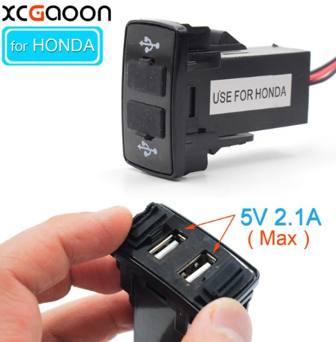 ช่อง USB Charger(O) สำหรับ Honda Jazz City CRV Civic Accord Freed
