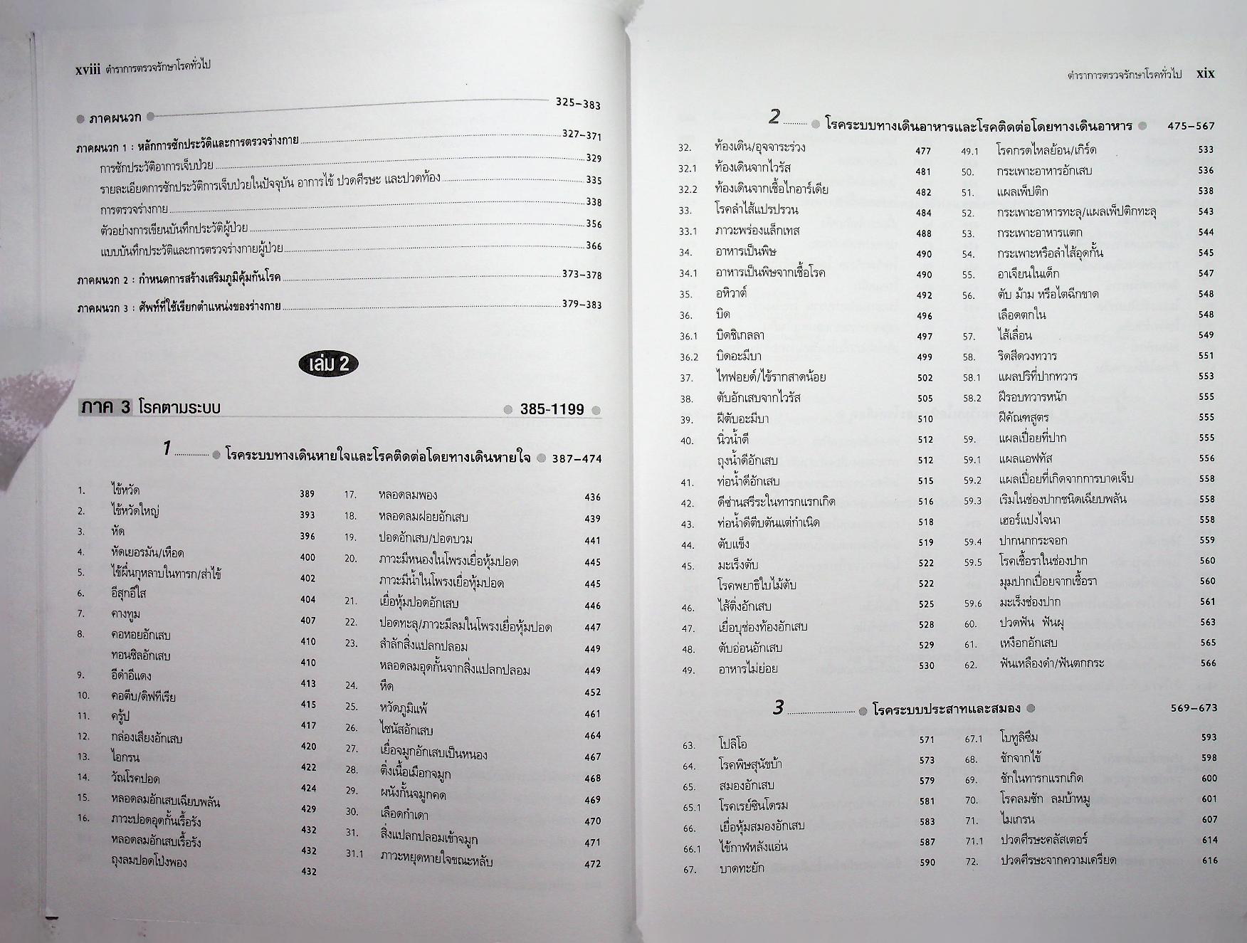ตำราการตรวจรักษาโรคทั่วไป 2 : 350 โรคกับการดูแลรักษาและการป้องกัน