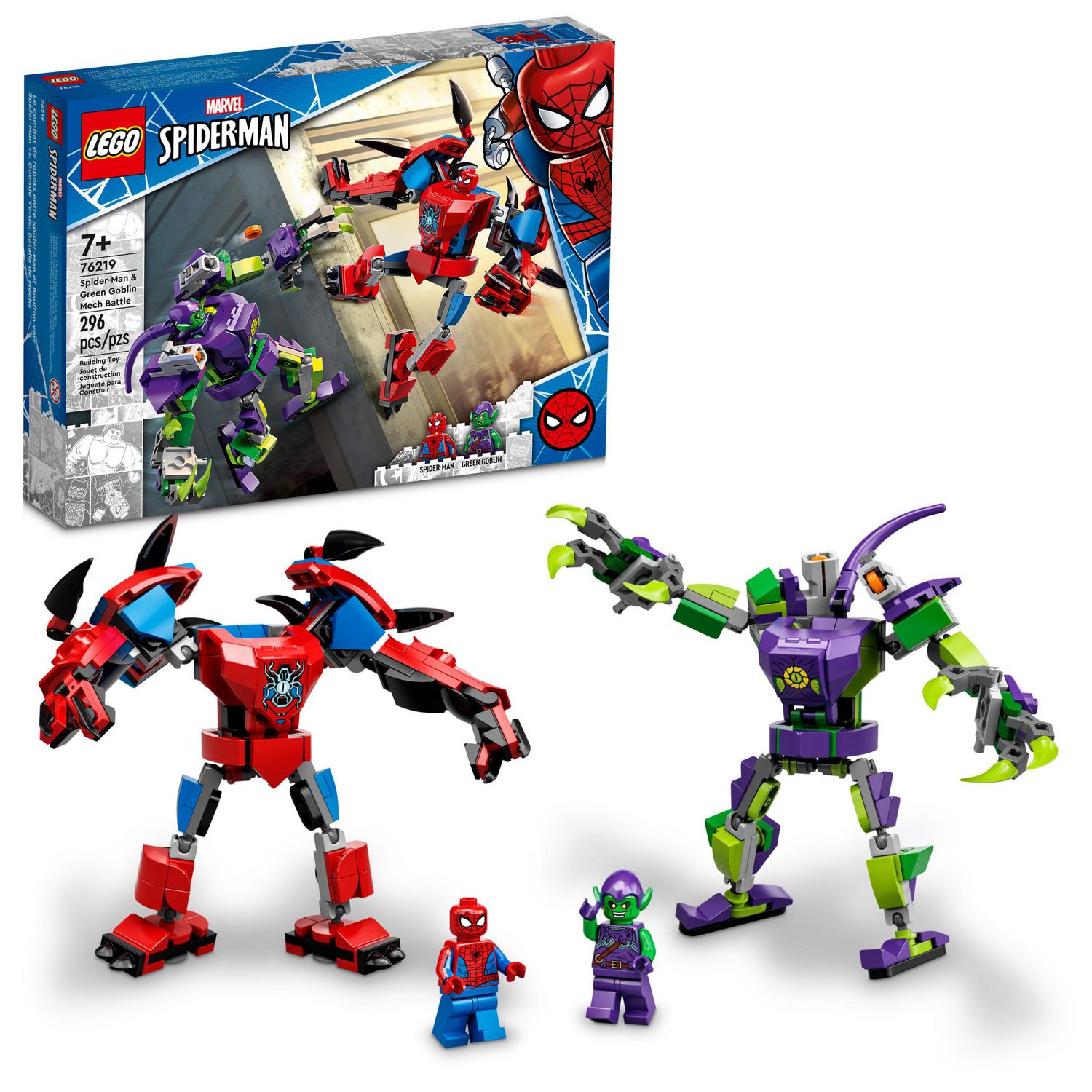 **MTS Toys**เลโก้ Lego 76219 Marvel Super Heros : Spider-man & Green Goblin Mech Battle